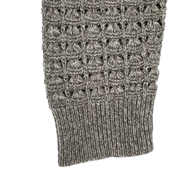 DKNY Jeans Knit V Neck Cozy 59 % cotton Woman’s Sweater Large Tan cozy - Picture 6 of 14